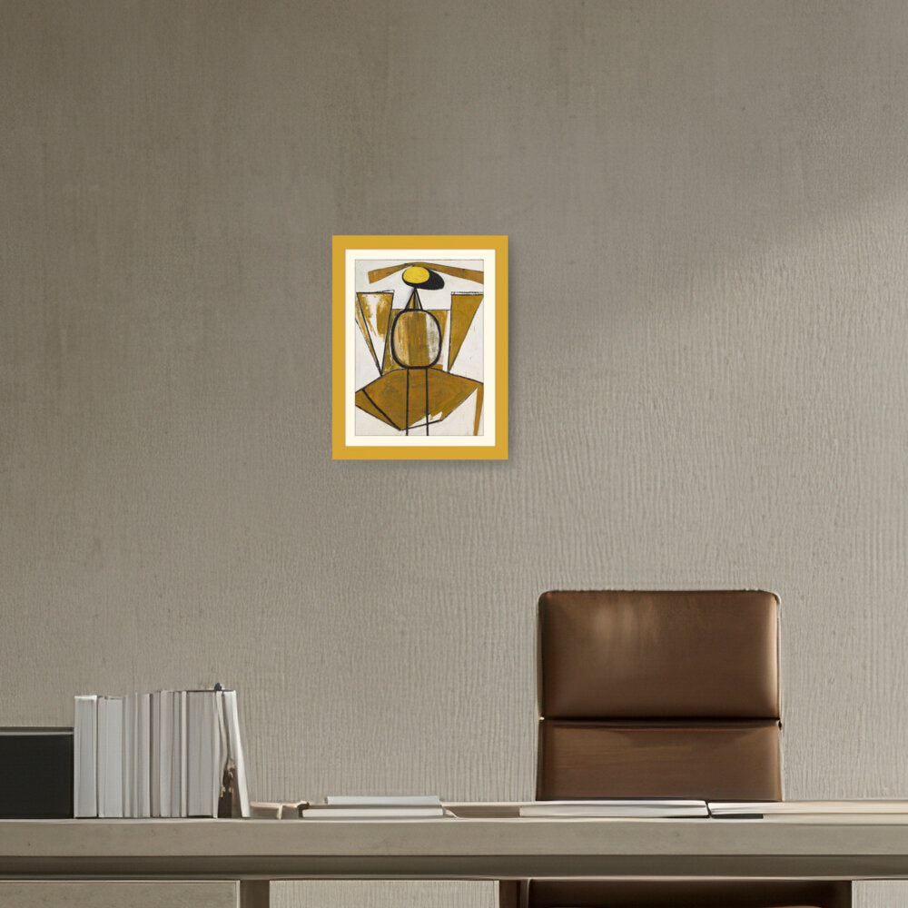 Personage With Yellow Ochre - WALL MOUNT FRAME