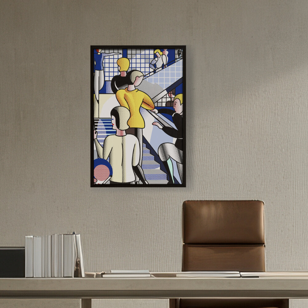 Bauhaus Stairway - Framed Canvas