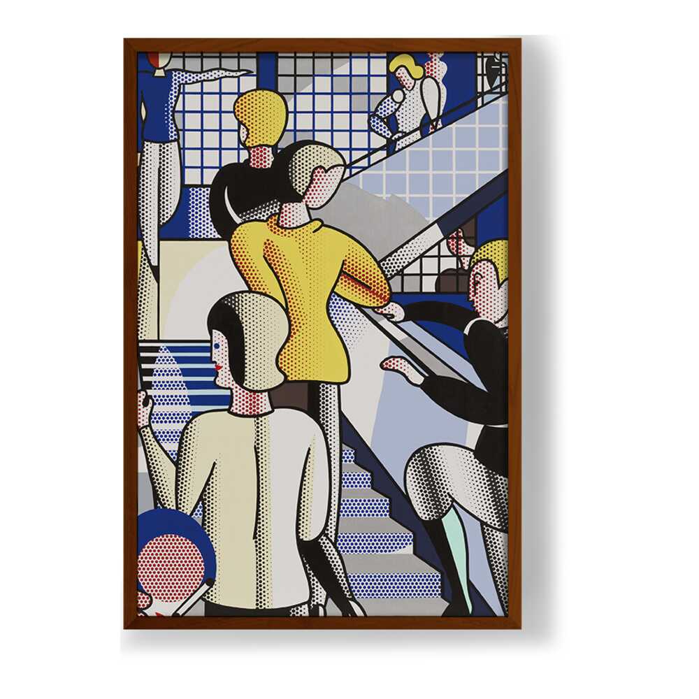 Bauhaus Stairway - Framed Canvas