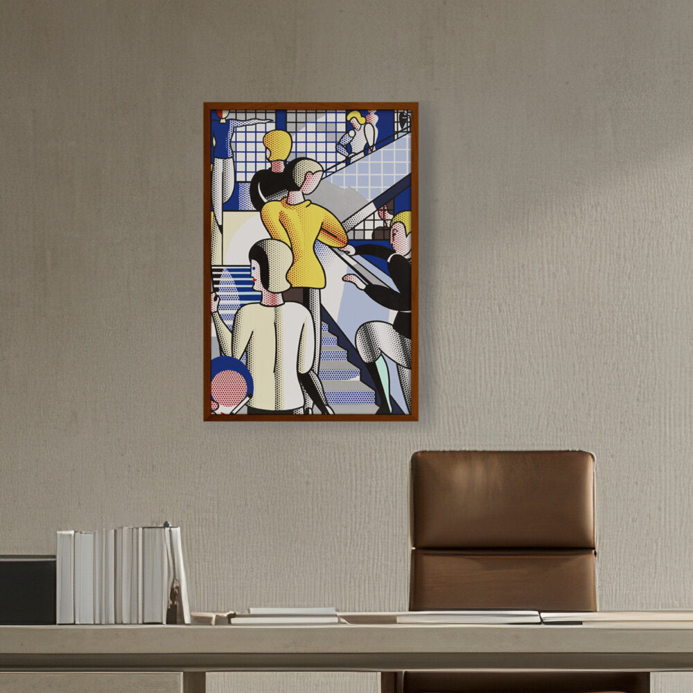 Bauhaus Stairway - Framed Canvas