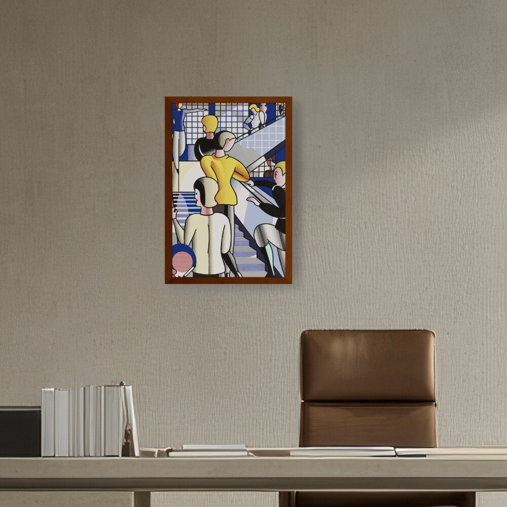 Bauhaus Stairway - Framed Canvas