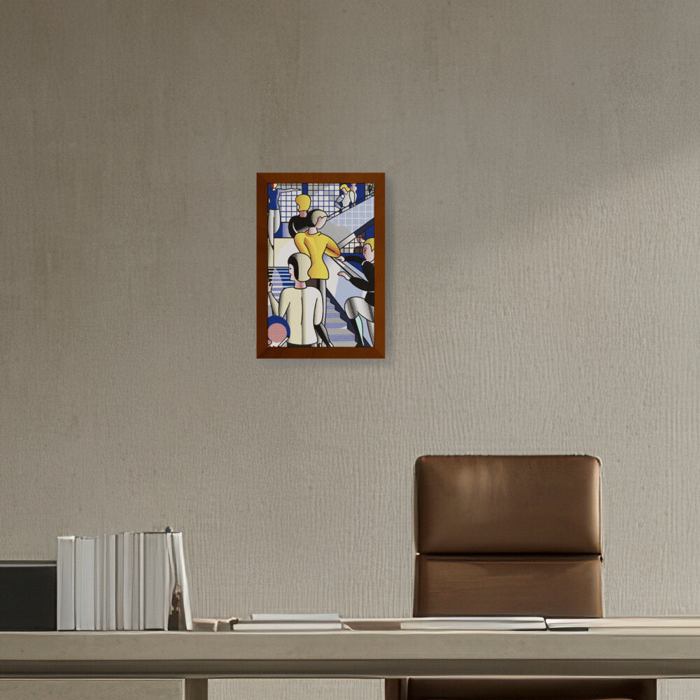 Bauhaus Stairway - Framed Canvas