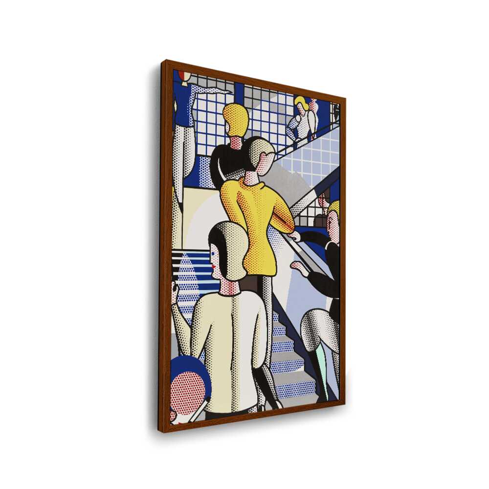 Bauhaus Stairway - Framed Canvas