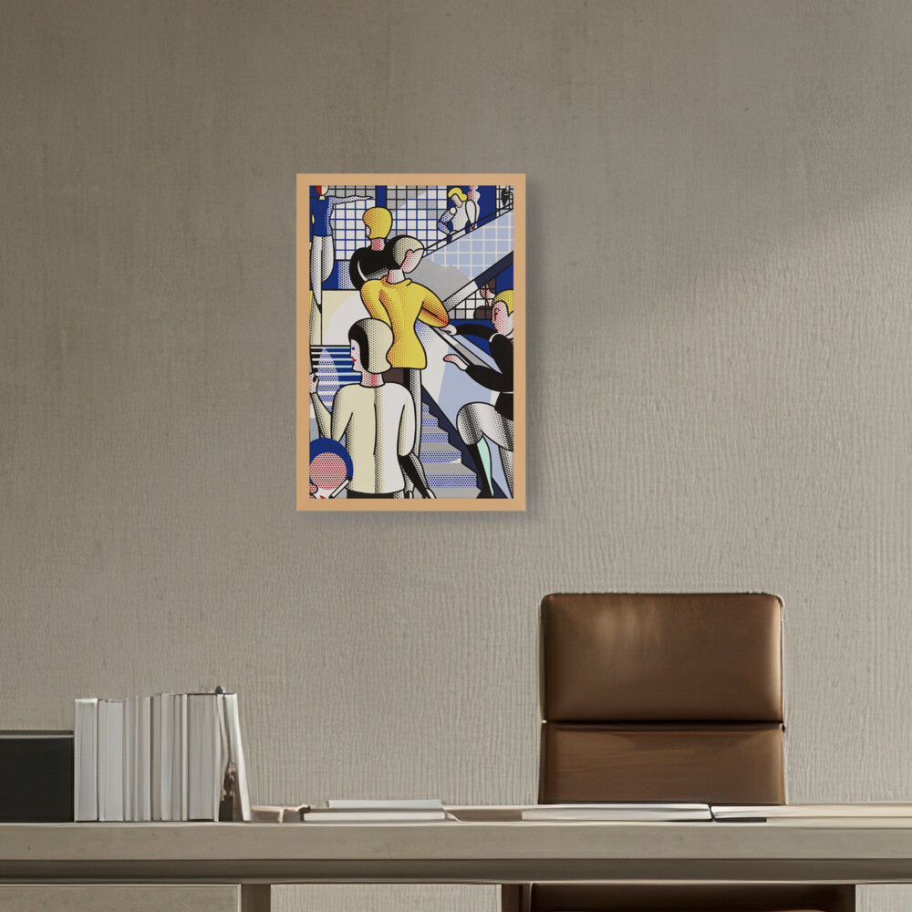 Bauhaus Stairway - Framed Canvas