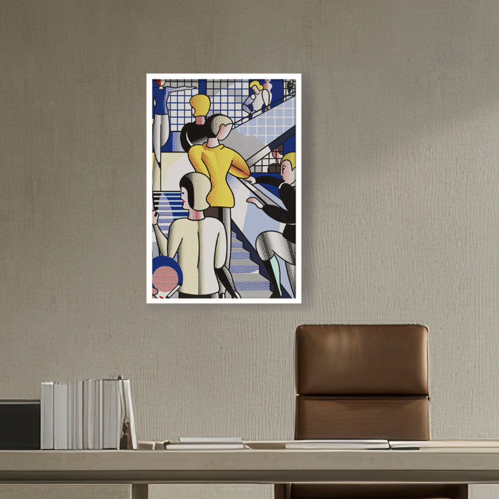 Bauhaus Stairway - Framed Canvas
