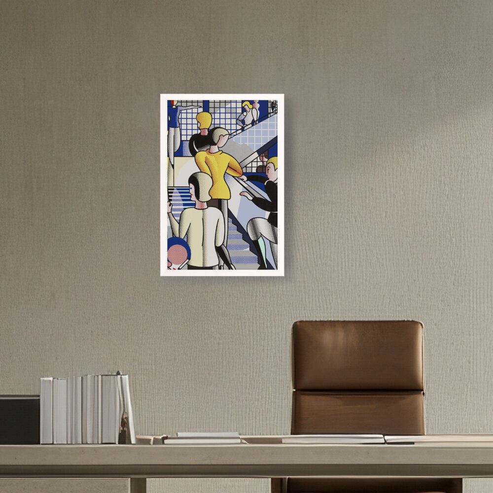 Bauhaus Stairway - Framed Canvas