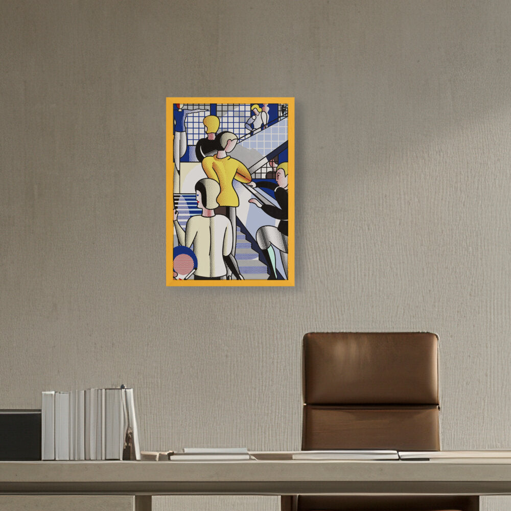 Bauhaus Stairway - Framed Canvas