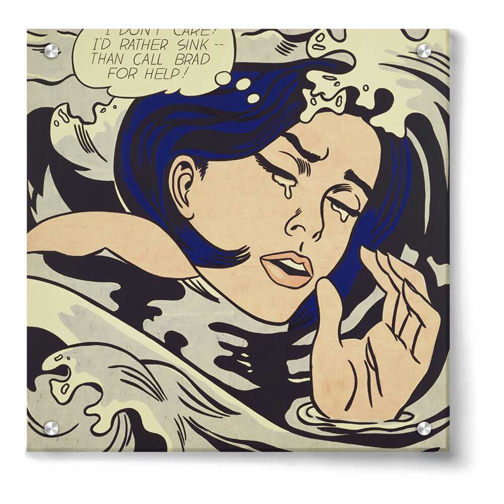 Drowning Girl - Acrylic Wall Photo