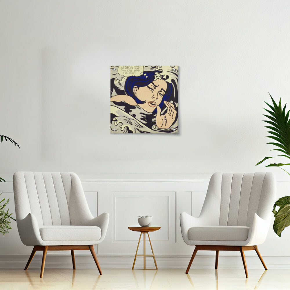 Drowning Girl - Acrylic Wall Photo