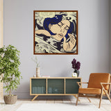 Drowning Girl - Framed Canvas