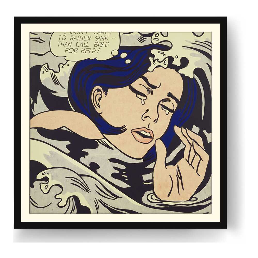 Drowning Girl - WALL MOUNT FRAME