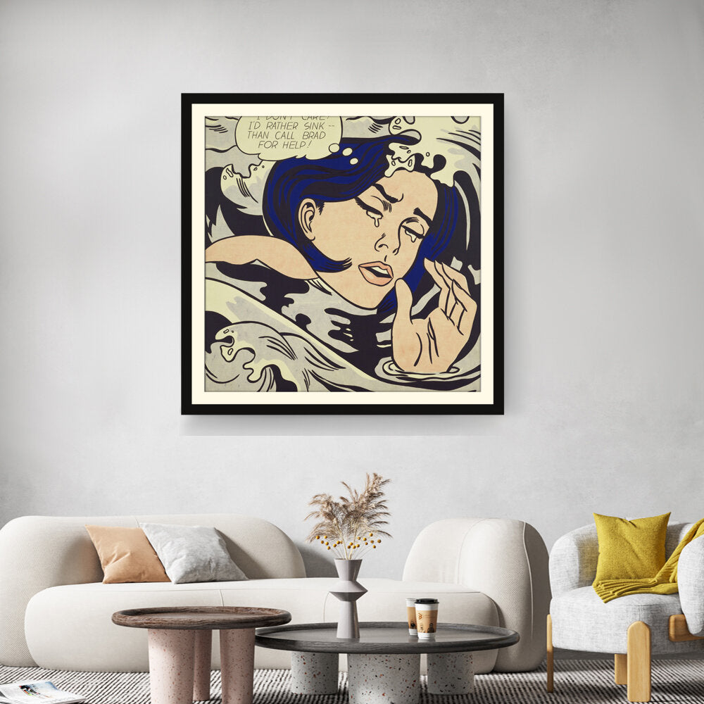 Drowning Girl - WALL MOUNT FRAME