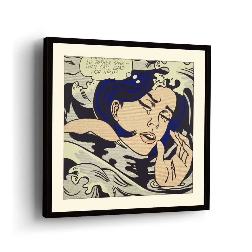 Drowning Girl - WALL MOUNT FRAME