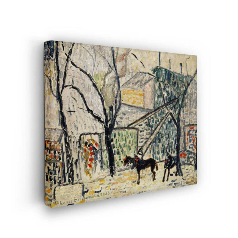 Picasoul - Picasoul Curated - Winter Scene With Dogs - Wall Decor