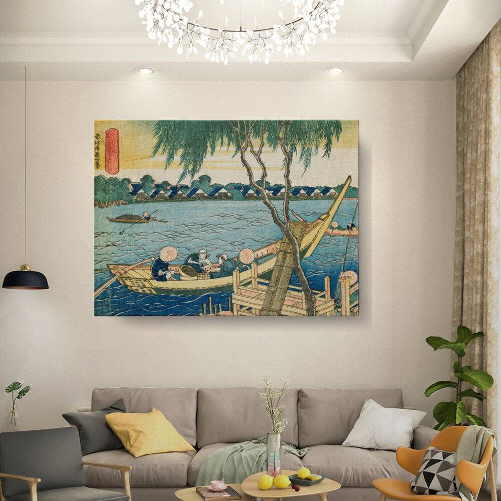 River Scene With Boats