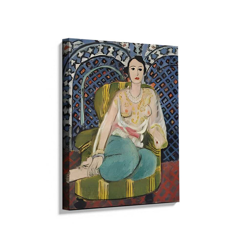 Picasoul - Picasoul Curated - Seated Woman In A Colorful Chair - Wall Decor