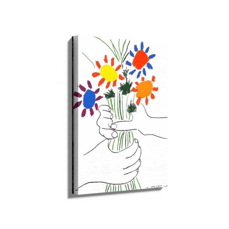 Picasoul - Picasoul Curated - Hands Holding Flowers - Wall Decor