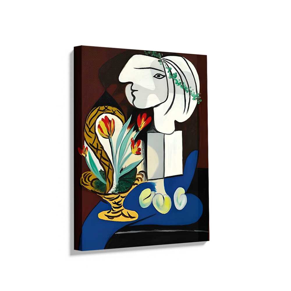 Picasoul - Picasoul Curated - Abstract Woman With Flowers - Wall Decor