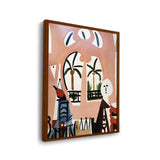 Palm View - Framed Canvas