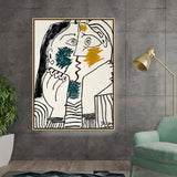 Artist6 - Art - Contemplative Faces - Floating Framed Canvas