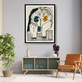 Contemplative Faces - Framed Wall Art