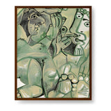 Abstract Expressions Of Humanity - Framed Canvas