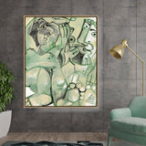 Artist6 - Art - Abstract Expressions Of Humanity - Floating Framed Canvas