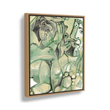 Abstract Expressions Of Humanity - Floating Framed Canvas