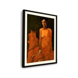 Contemplative Figure - Framed Wall Art