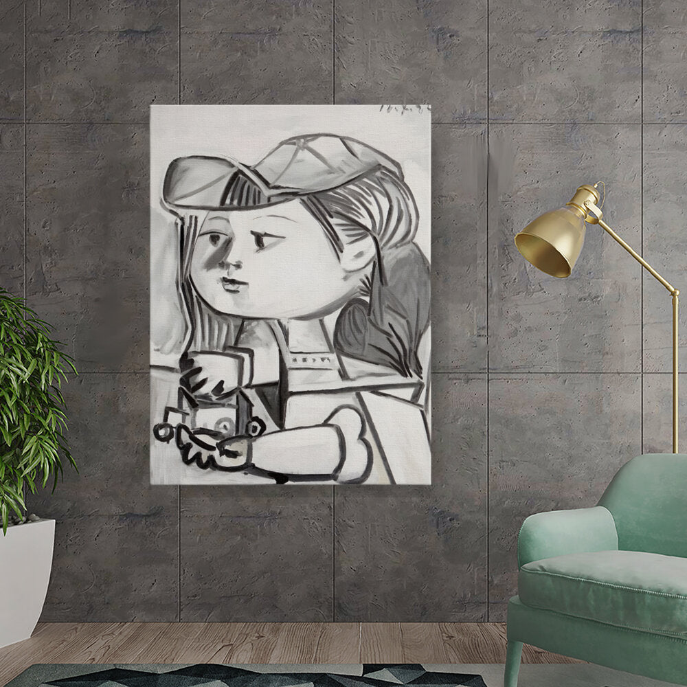 Portrait Of A Girl With Toy