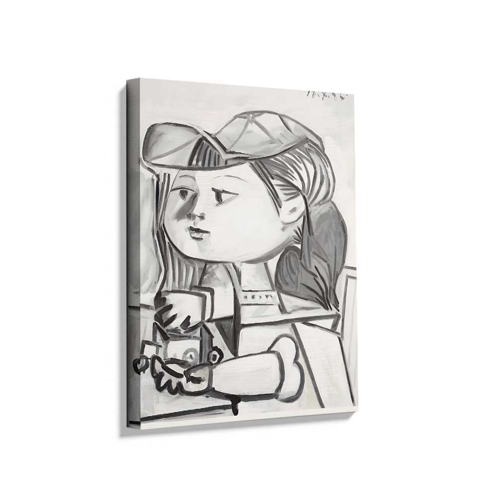 Picasoul - Picasoul Curated - Portrait Of A Girl With Toy - Wall Decor