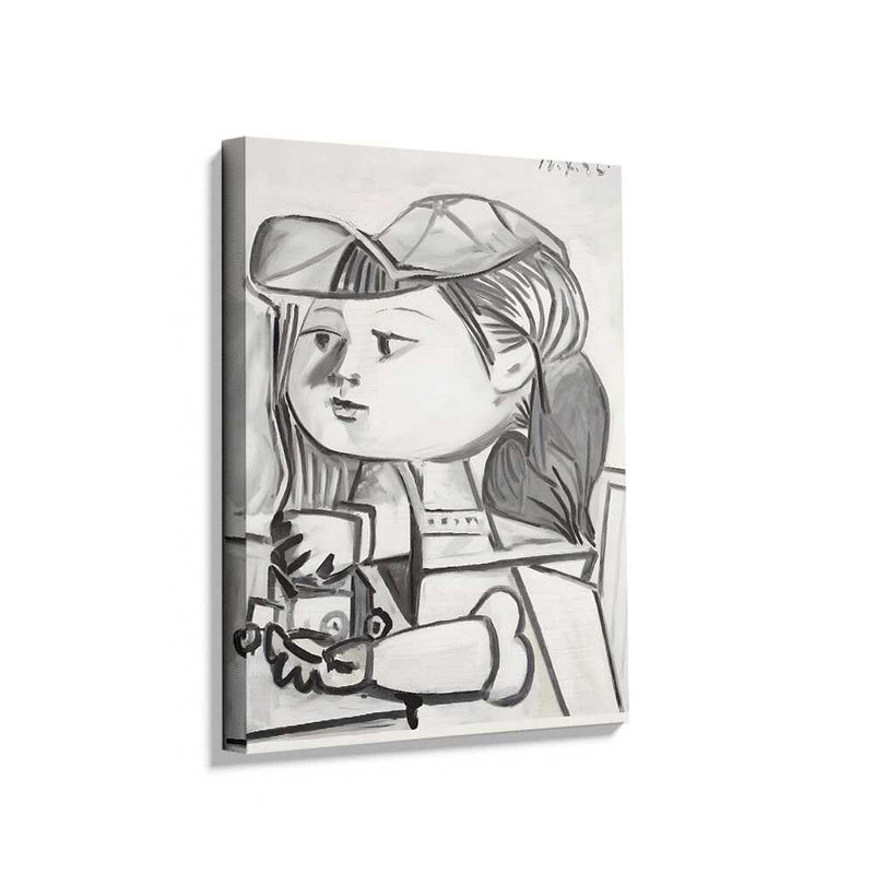 Picasoul - Picasoul Curated - Portrait Of A Girl With Toy - Wall Decor