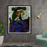 Artist6 - Art - Abstract Portrait In Bold Colors - Framed Wall Art