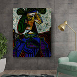 Artist6 - Art - Abstract Portrait In Bold Colors - Wall Canvas