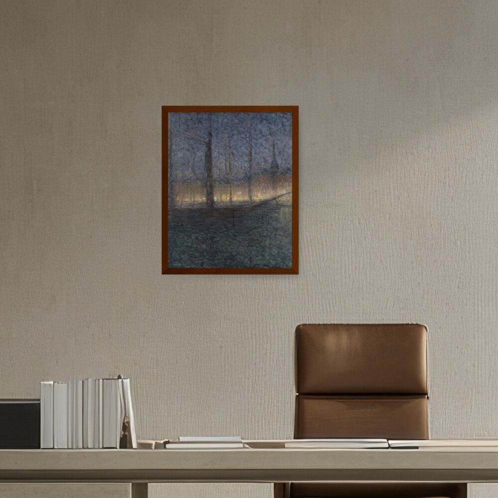 Evening In Kornhamnstorg - Framed Canvas