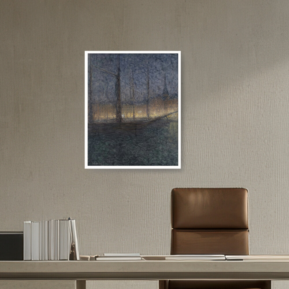 Evening In Kornhamnstorg - Framed Canvas