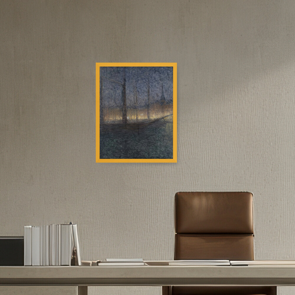 Evening In Kornhamnstorg - Framed Canvas