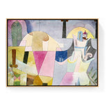 Abstract Landscape Dream - Floating Framed Canvas