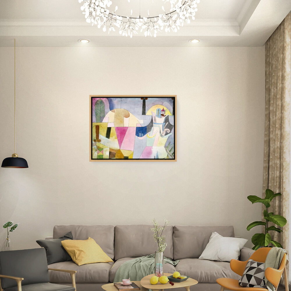 Abstract Landscape Dream - Floating Framed Canvas