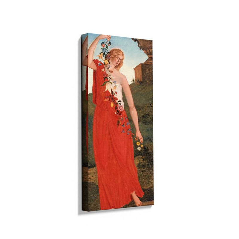 Picasoul - Picasoul Curated - Flora In Red Drapery - Wall Decor