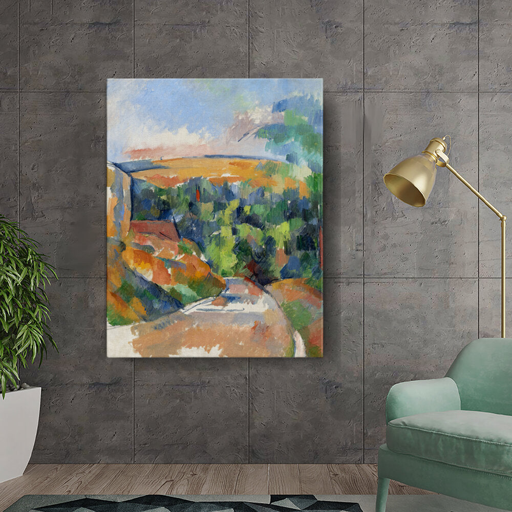 Winding Road Through Vibrant Landscape