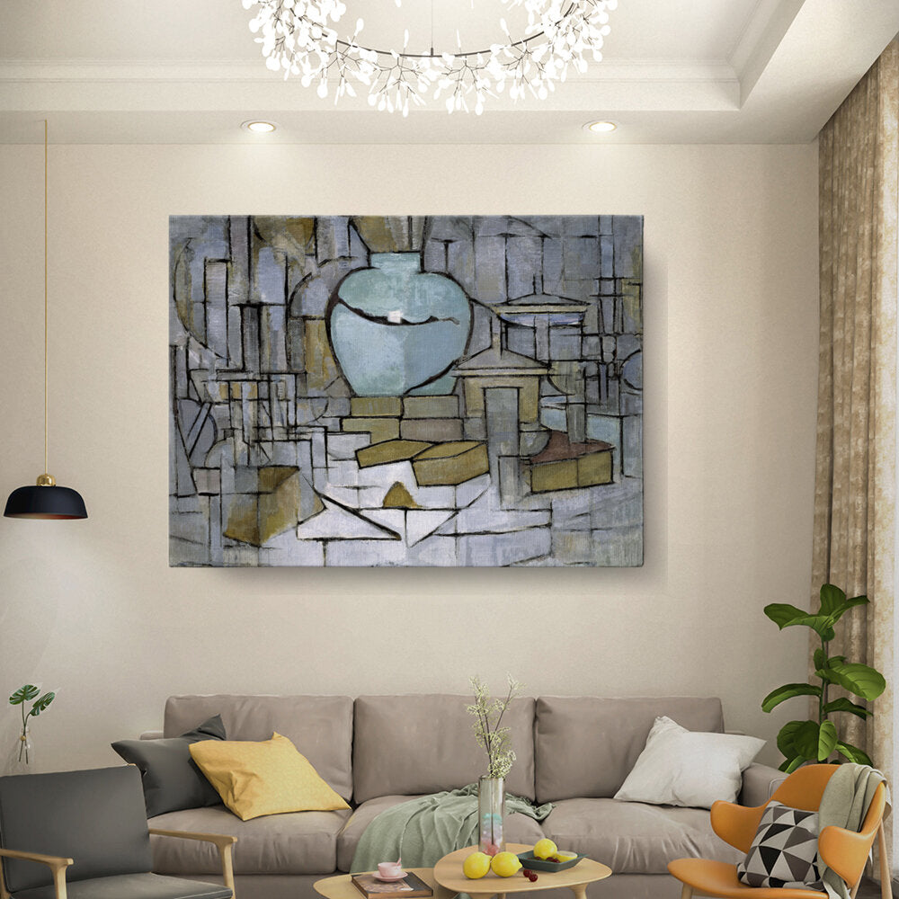 Abstract Still Life With Blue Vase