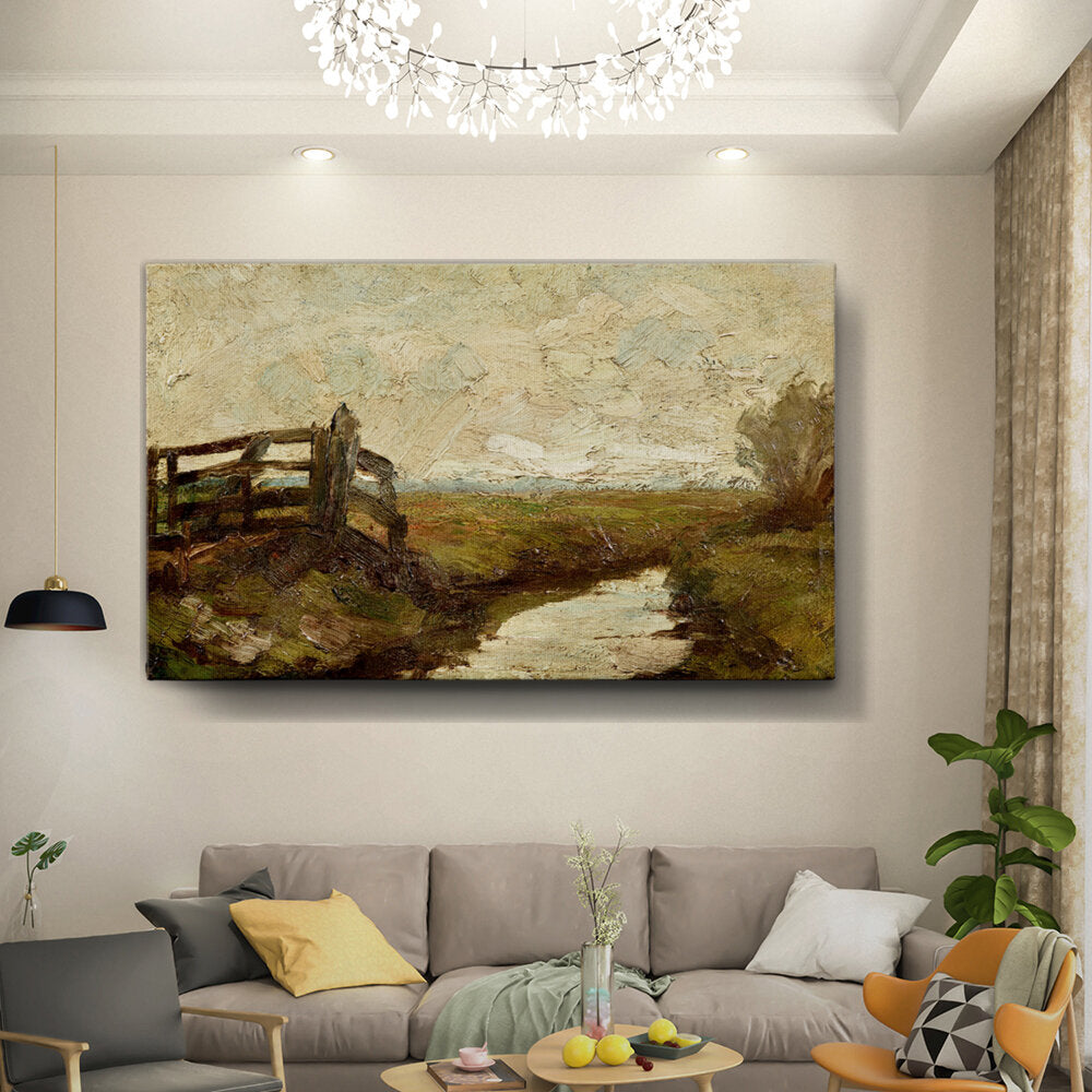 Rural Landscape With Fence