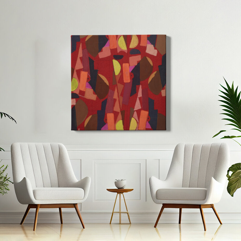 Abstract Shapes In Red
