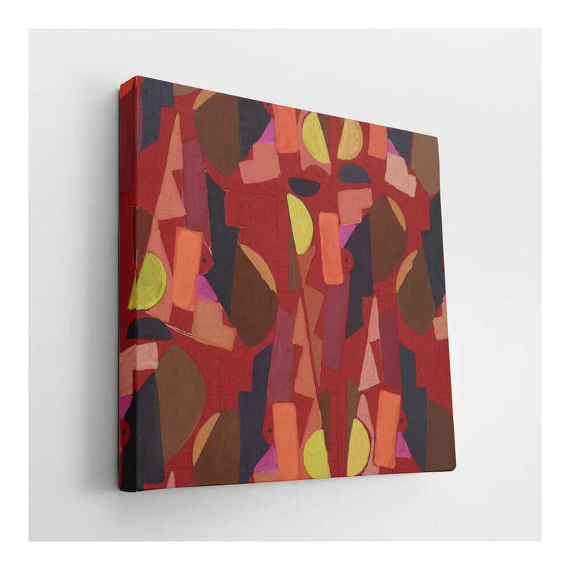 Picasoul - Picasoul Curated - Abstract Shapes In Red - Wall Decor