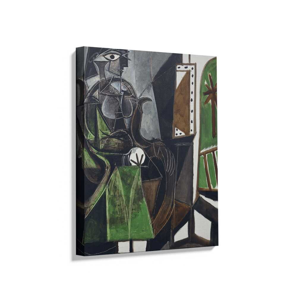 Picasoul - Picasoul Curated - Seated Woman With Green - Wall Decor