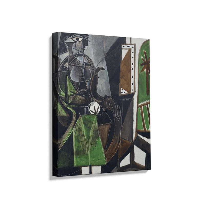Picasoul - Picasoul Curated - Seated Woman With Green - Wall Decor