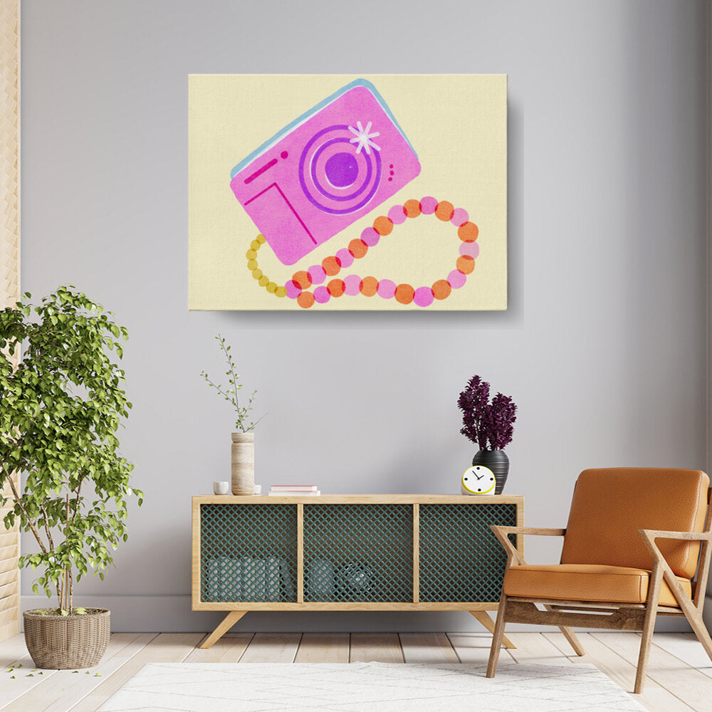 Vintage Camera With Beads