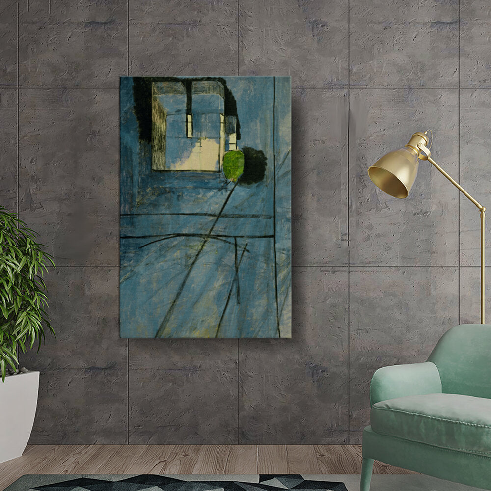 Abstract Landscape With Green Element