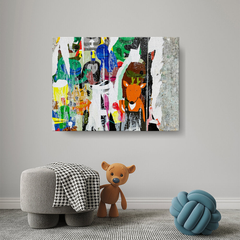 Colorful Animal Collage